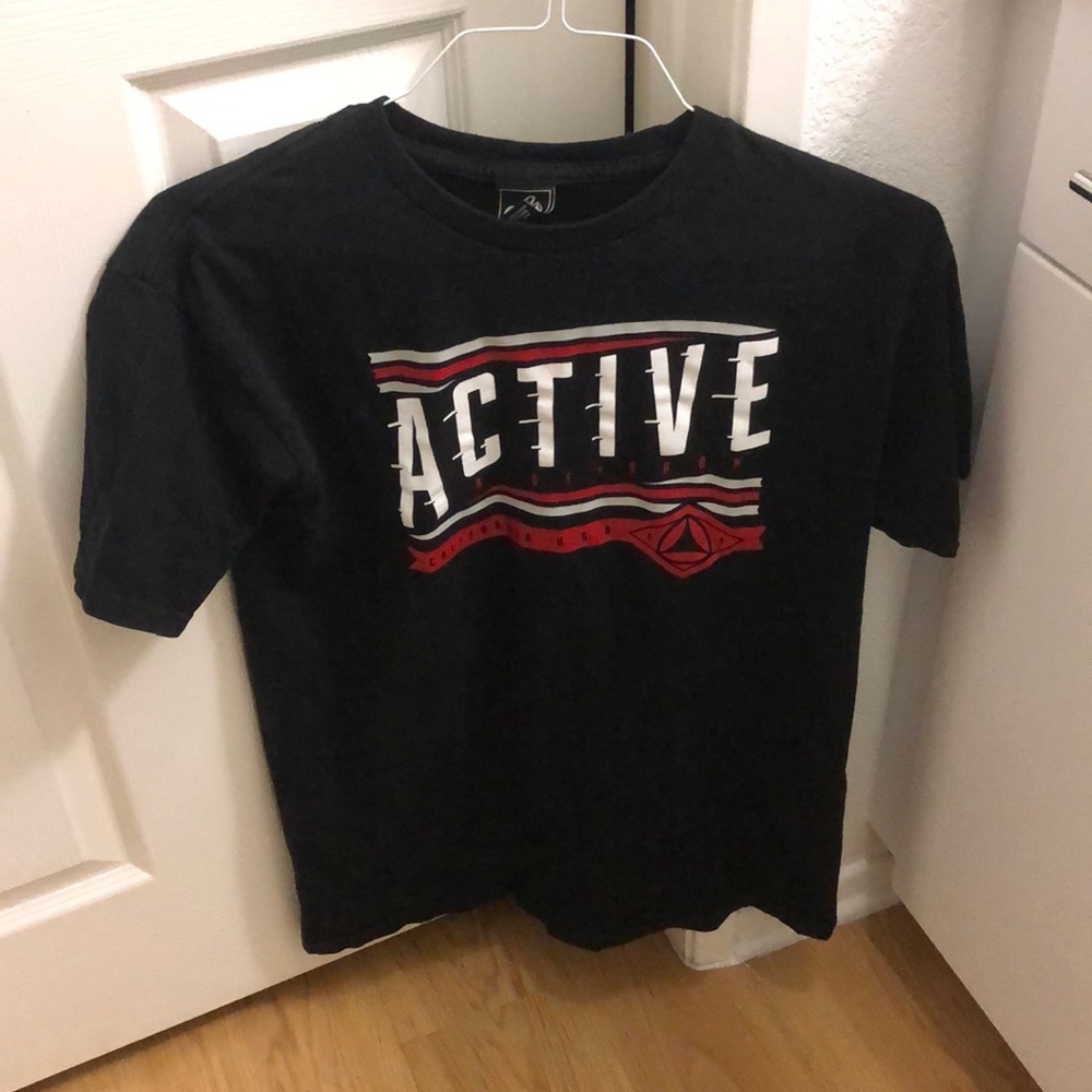 Black Medium Active Tee